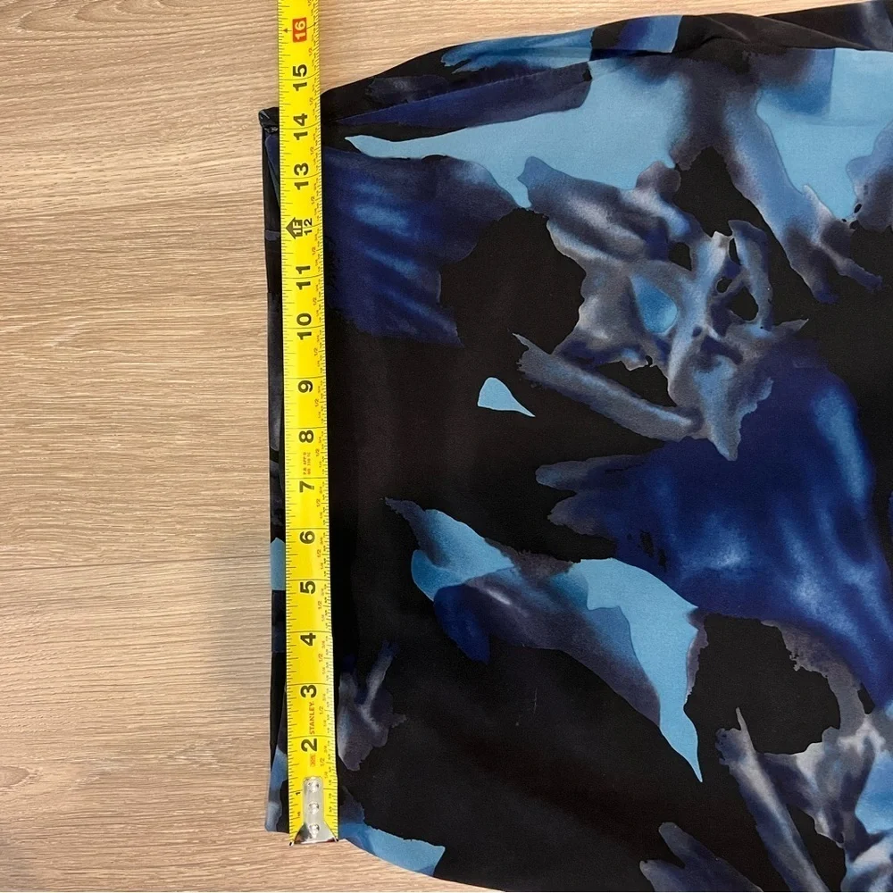 Ann Taylor Black and Blue/ teal Pencil Skirt